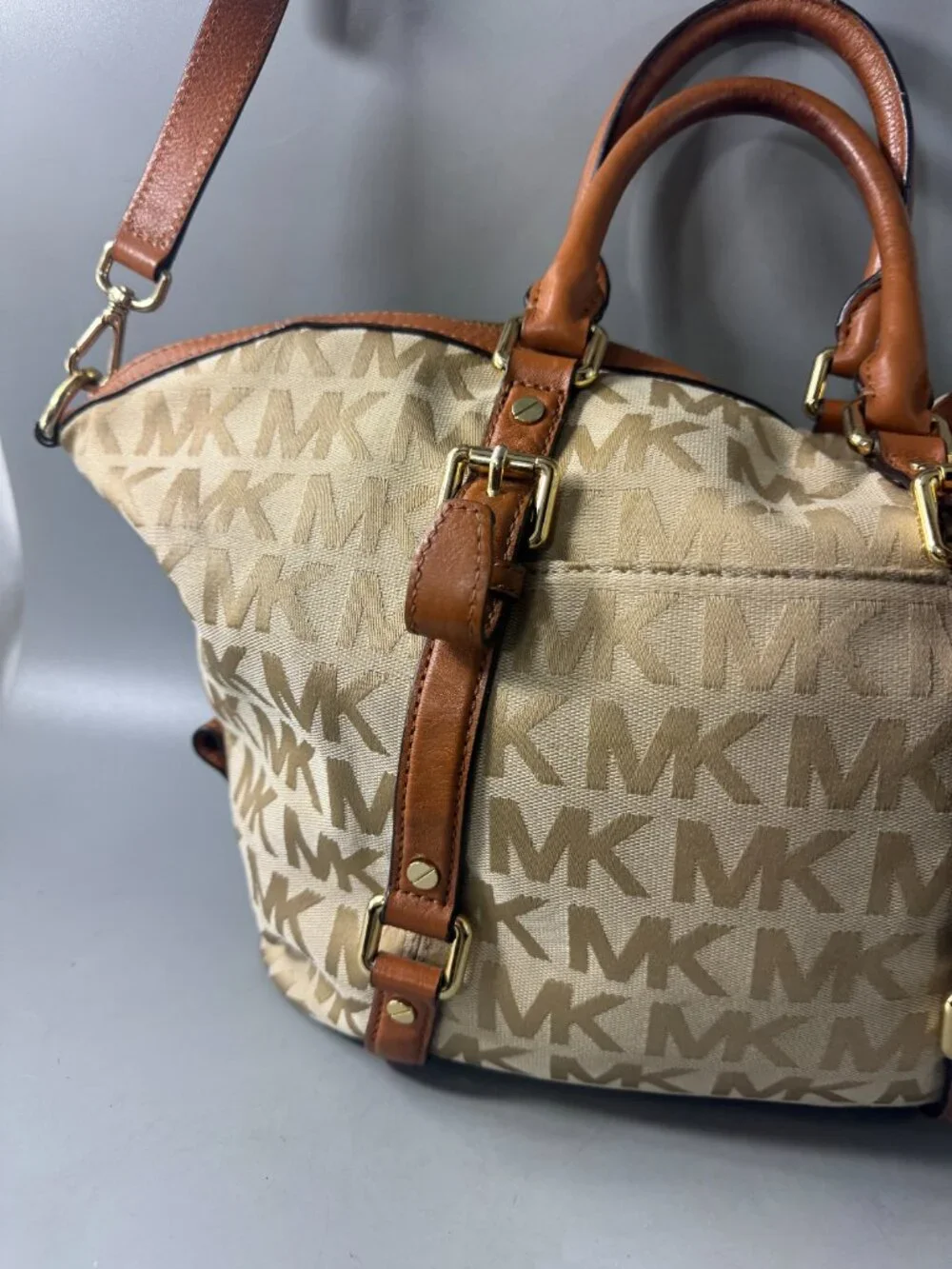Michael Michael Kors Brown Bedford Satchel /Shoulder Bag